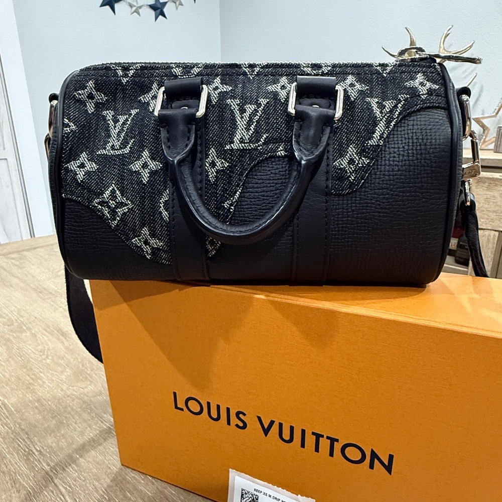 Authentic Louis Vuitton x Nigo Keepall XS Monogram Black